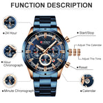 Relógio Executivo - Curren 8355